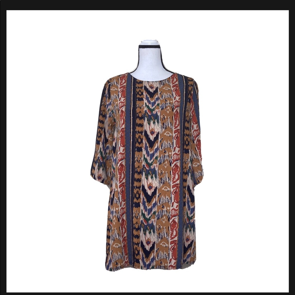 Pinkyotto Stripe Printed Pattern Shift Dress
